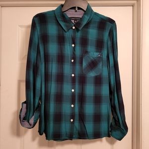 Tommy Hilfiger, plaid shirt, size large
